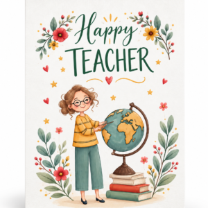 Happy Teacher Greeting Card